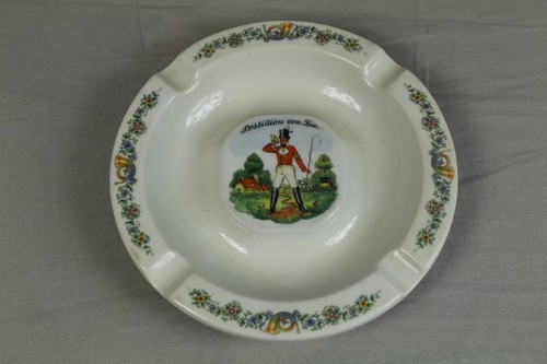 Porzellan Aschenbecher mit Motiv - Postillion - Ullersricht Weiden Bavaria /S336 - Bild 5 von 12