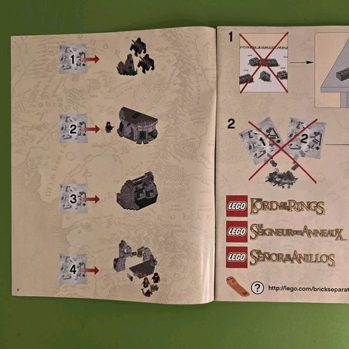 LEGO LOTR: Attack on Weathertop (9472) INSTRUCTION MANUAL ONLY - Picture 4 of 5