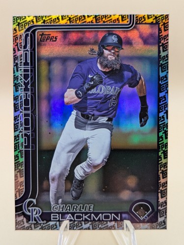 2025 Topps Series 1 Charlie Blackmon Topps Foil Pattern card #311 Rockies