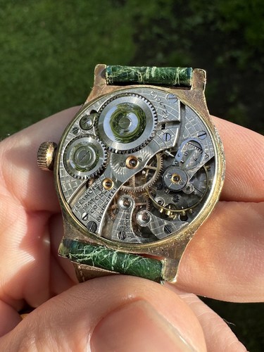 aprox. Reloj antiguo 1916 Illinois GUARDSMAN JOLLY ROGER GF Art Deco SIN FUNCIONAR COMO ESTÁ - Imagen 6 de 17