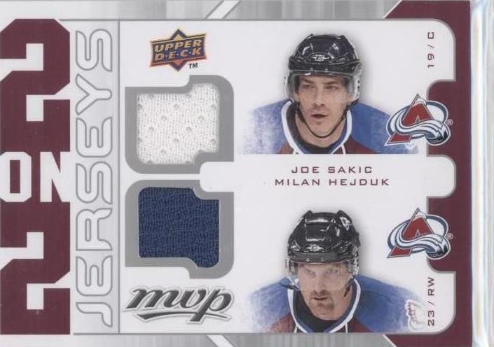 2008-09 Upper Deck MVP - Joe Sakic Milan Hejduk Ryan Smyth #J2-SHSW - 1 of 1