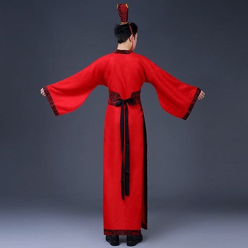 Abito Hanfu Uomo Cinese Vestiti Antichi Dinastia Tang Performance Outfit Cosplay - Foto 5 di 18