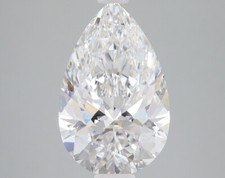 3.04 Cts Pear Cut IGI Certified Lab Grown CVD Diamond E Color VS1 Clarity STONE