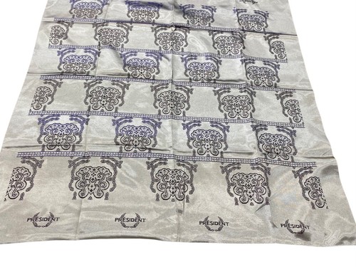 African Ghanian Duku Design |Ankara print Scarf 1 Yard Square Satin Jacquard - Picture 8 of 35