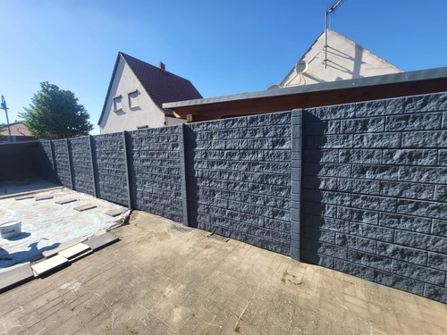 Betonzaun 1m Sichtschutzzaun Schallschutz Lärmschutz Tore Lieferung Gartentore - Bild 20 von 24