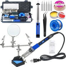 Soldering Iron Kit, High Power 100W Soldering Iron Fast Heating, Circuit Board