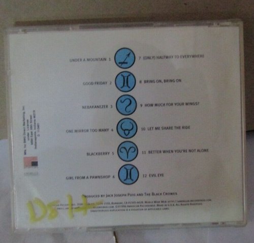 The Black Crowes Three Snakes and One Charm 1996 CD 943082-2 - Picture 4 of 4