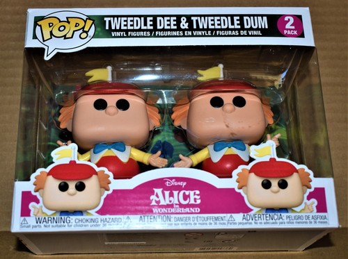Funko Pop! Disney: Alice im Wunderland 70. Figur - 2 Stück Tweedle Dee & Dum Neu in OVP