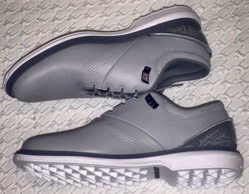 NIKE Jordan ADG 4 React Wolf Grey Leather Golf Shoes Cleats Mens Youth Sz 5.5 - Picture 4 of 8