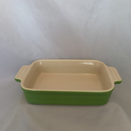 "Cazuela de gres rectangular pequeña para hornear verde 7"" x 5" - Imagen 4 de 6