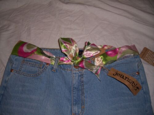 NUEVO CON ETIQUETAS MUJER JEANSTAR LAVADO CLARO CAPRI TALLA 14 ELÁSTICO - Imagen 2 de 5