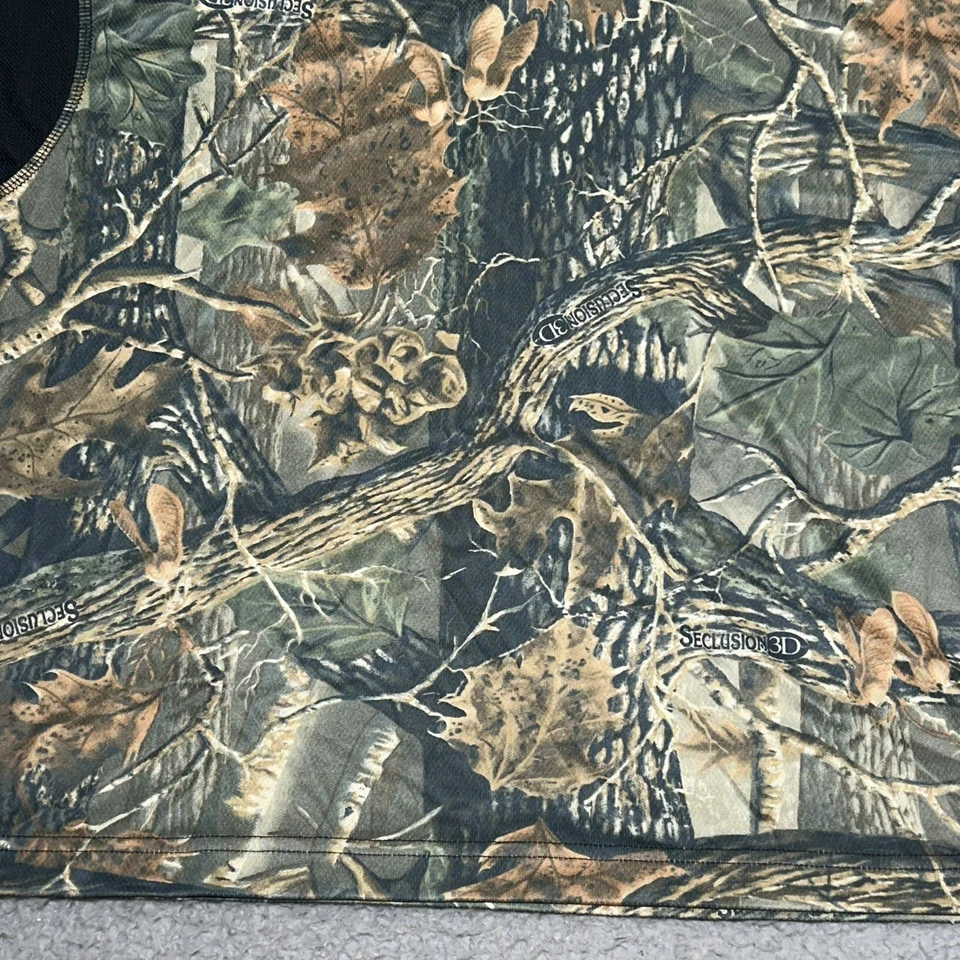 Cabela's Seclusion 3D Hardwood Men's Size XL Reg Shirt Long Sleeve Crewneck Camo - Image 3 of 4