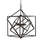 3 - Light Metal Chandelier, Hanging Light Fixture with Adjustable Chain
