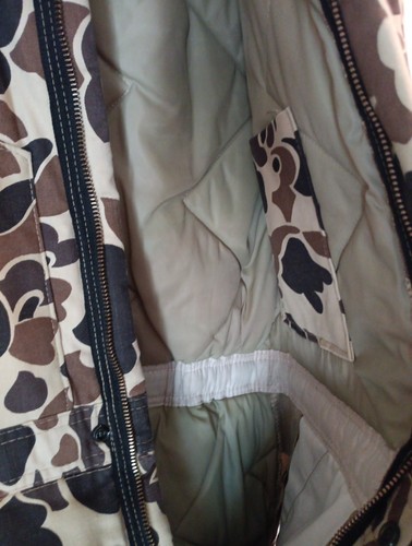 VINTAGE WINCHESTER COVERALLS MEN'S SIZE SMALL DUCK CAMO FULL ZIP OUTDOORS - Picture 4 of 14