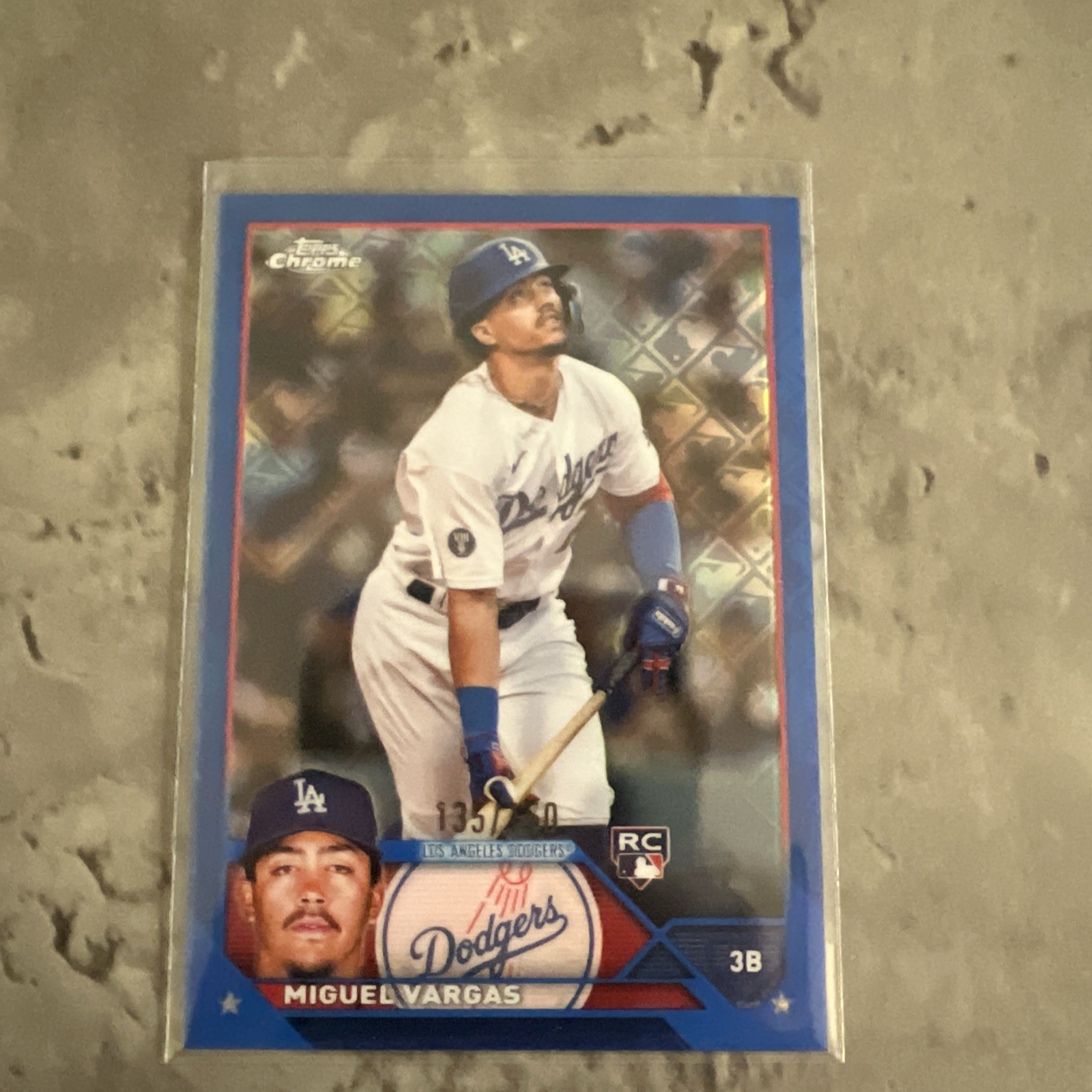 2023 Topps Chrome Logofractor Edition - Miguel Vargas  Blue Refractor /150 (RC)