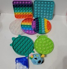 Lot of 9 Pop It / Fidget Sensory Toys