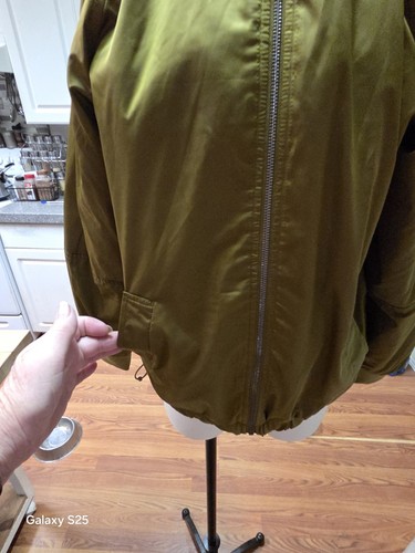 ๐NWT๐ A New Day Green Water Resistant Bomber Jacket Size X-Small - Picture 11 of 19