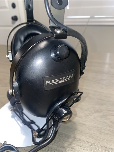 Auriculares de aviación Flightcom con micrófono sin probar como está muy buen estado - Imagen 2 de 13