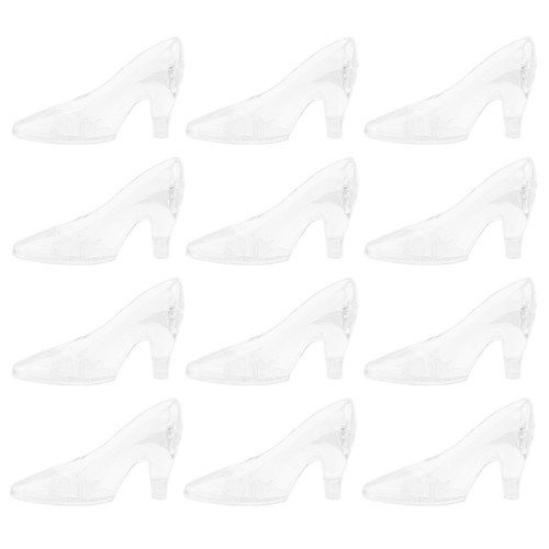 24 Pcs Glass Slipper Toy Decorative Desktop Shoes Women's Transparent - Picture 6 of 12