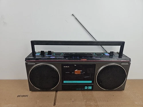 Vintage Aiwa CS-200U CS-200 Stereo Radio Cassette Recorder 1980s Tested Working