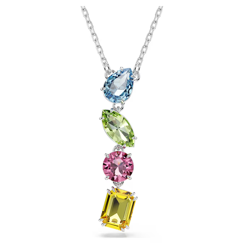 NEU SWAROVSKI HALSKETTE Y GEMA MEHRFARBIG KRISTALL RHODINIERT 5692421 BXD