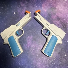 TESTED & WORK - Pair Nyko Perfect Shot Pistol Gun Controller For Nintendo Wii