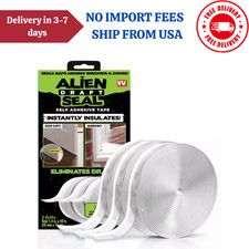 Alien Seal 1.4 in. x 49 ft. Transparent Anti-Draft Insulation Seal Tape 3-Pack 