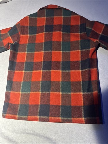 Pendleton Vintage 70's Made In USA Wool Mackinaw Cruiser Jacket Mens Large - Picture 5 of 5