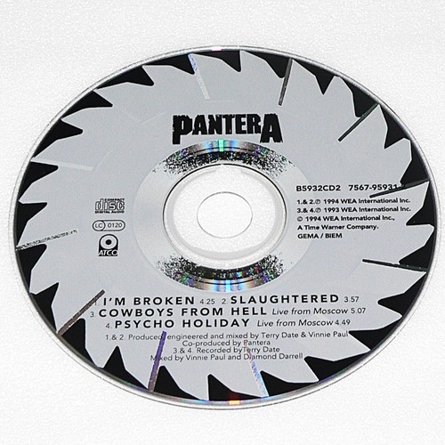 PANTERA ~ I'M BROKEN / SLAUGHTERED & 2 LIVE ~ 4 TRACK CD ~ Disc 2 ~ GUT / GEBRAUCHT - Bild 3 von 10
