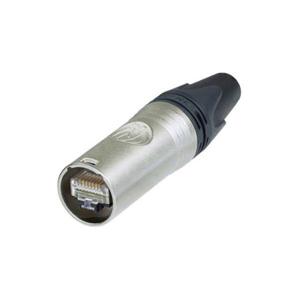 Neutrik EtherCON Plug Straight Silver 8P8C RJ45 Connector