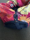 Floral Pattern Fabric Duffle Bag Foldable Zipper Closure Large 22x12x11 — photo 1