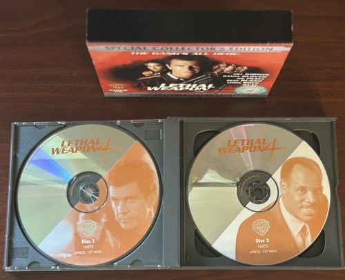Lethal Weapon 4 VCD Video CD (1998) Caja de Coleccionista Juego de 3 Discos Completo RARO - Imagen 12 de 17