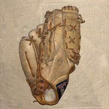 VTG TOP GRAIN LEATHER FRANKLIN 4048 STEERHIDE 10.5”Glove MITT RH COWHIDE FLEX VG