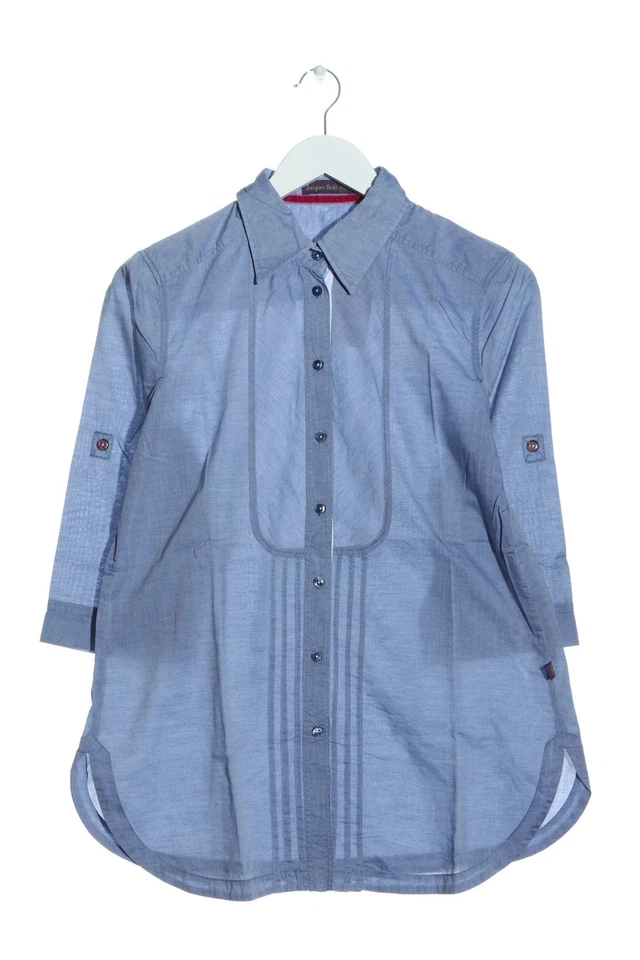 JACQUES BRITT Camisa de manga larga Mujeres Camisa de vestir Talla EU 40 azul - Imagen 4 de 4