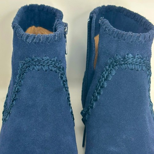 Jack Rogers Midnight Blue Gemma Embroidered Booties - Picture 7 of 9