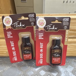 Tink's #69 Doe-In-Rut Deer Lure Attractant RT-QuIC Tested Brown Plastic 1 fl oz