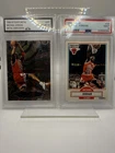 Michael Jordan Lot 7 Ungraded Cards + 1990 Fleer #26 PSA 9 Bulls HOF