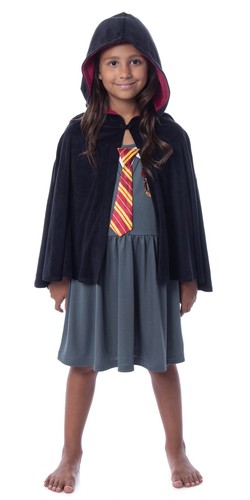 Harry Potter Niñas Gryffindor Casa Disfraz Camisón Pijama Vestido (18/20) - Imagen 4 de 7
