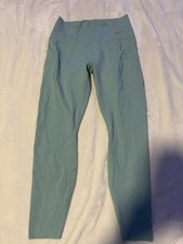NWT Women s Nike High Rise 7/8th Length Green Size Large Leggings 110