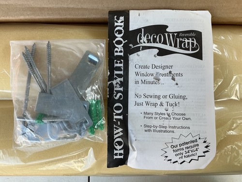 Deco Wrap Valence Cornice Window Treatment Kit Foam Reversible QVC NEW NOS - Picture 2 of 7