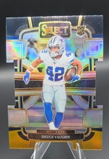 2023 Panini Select - Concourse Deuce Vaughn #28 Black & Gold Prizm Die-Cut (RC)