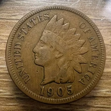 1905 Indian Head Cent - Actual Coin Shown - Free Shipping & Tracking INV#11