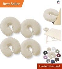 4-Pack Microfiber Face Cradle Covers - Soft Durable Luxury for Massage