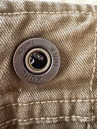 Kuhl Pants Mens 35x32 Brown Rydr Vintage Patina Dye Canvas Workwear Outdoor - Picture 5 of 14