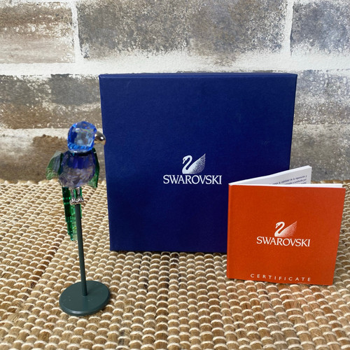 Swarovski Baracoa Tanzanite # 275578 Crystal Paradise Bird with Sterling Silver - Picture 9 of 12