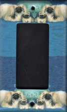 Pekingese Single Rocker light switch plate, made in USA