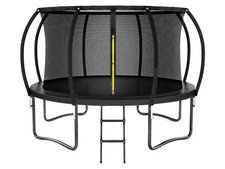 Kiivakii 14FT Outdoor Trampoline w/ Safety Net  Ladder ASTM Black