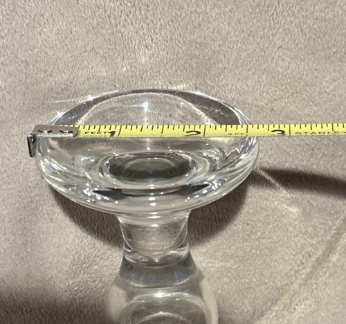 Miller Rogaska Kristall Tulpe Rose Vase klar geriffelt 10" hoch * EX ++ - Bild 10 von 11