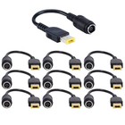 10PCS Round 7.9*5.5mm to Square Plug Adapter Replacement for Lenovo Laptop