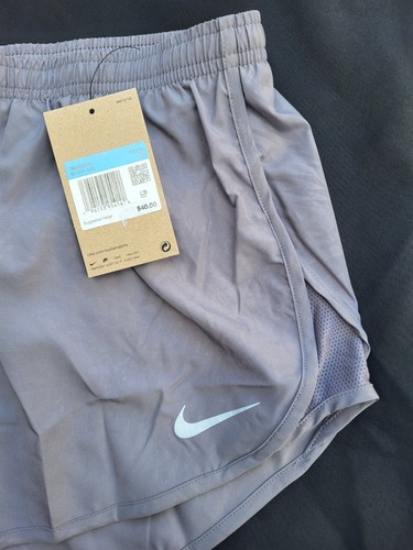 Nike Dri-FIT Tempo Brief-Lined Running Shorts, Women's Size M, Gunsmoke Print - Picture 2 of 7